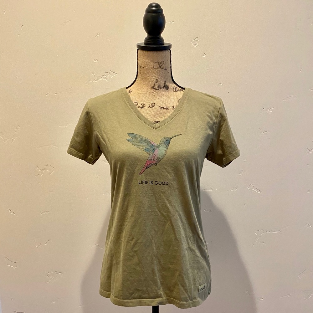 Life Is Good | NWOT hummingbird logo t-shirt